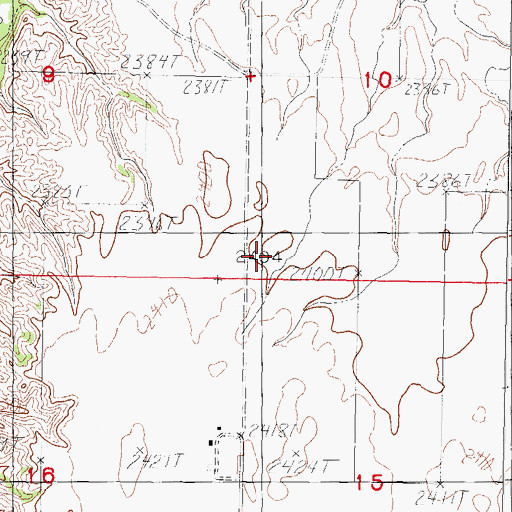Topographic Map of Kaiver School (historical), MT