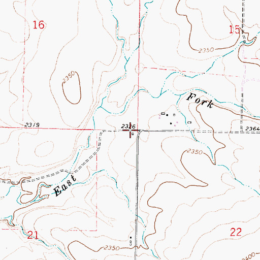 Topographic Map of Liberty School (historical), MT