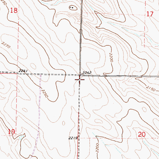 Topographic Map of Billingsley School (historical), MT