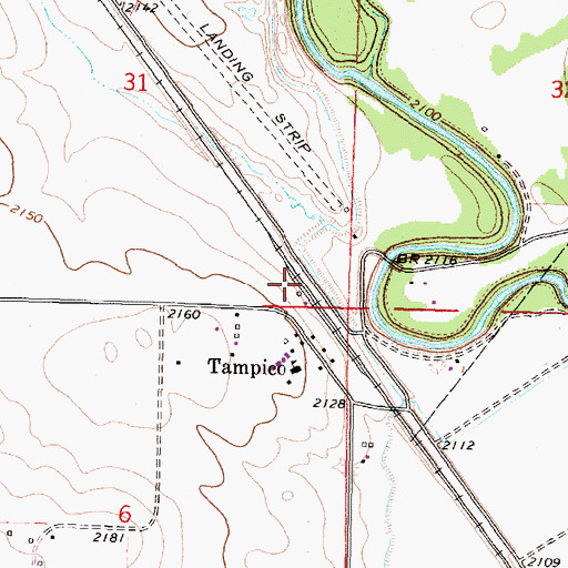 Topographic Map of Tampico School (historical), MT