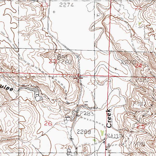 Topographic Map of Pippin School (historical), MT