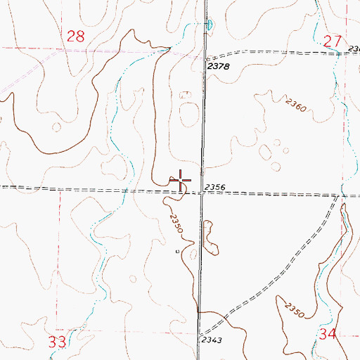 Topographic Map of Badger School (historical), MT