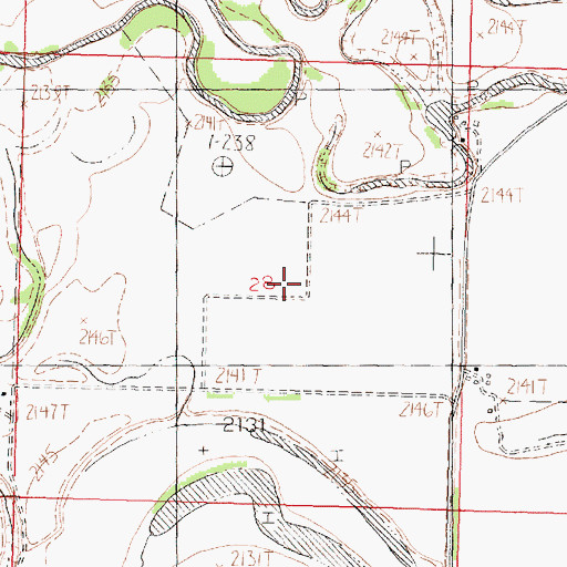 Topographic Map of Happy Flat School (historical), MT