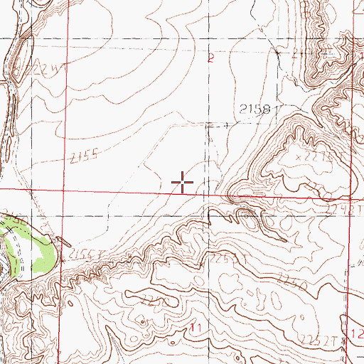 Topographic Map of Anderson School (historical), MT