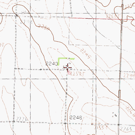 Topographic Map of Divide School (historical), MT