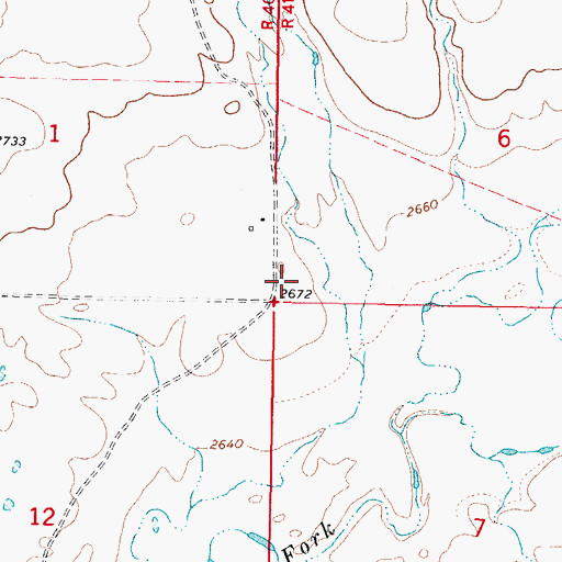 Topographic Map of Midway School (historical), MT