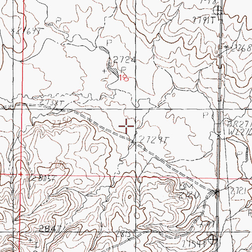 Topographic Map of Britzman School (historical), MT