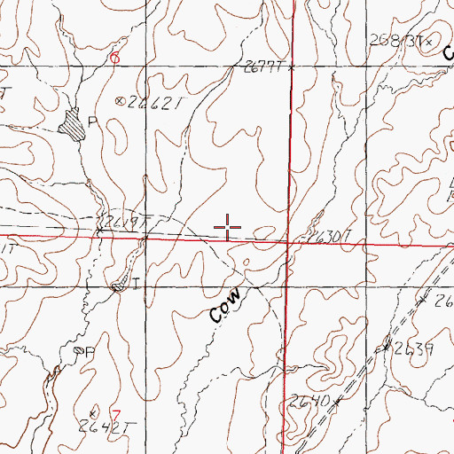 Topographic Map of Tobison Post Office (historical), MT