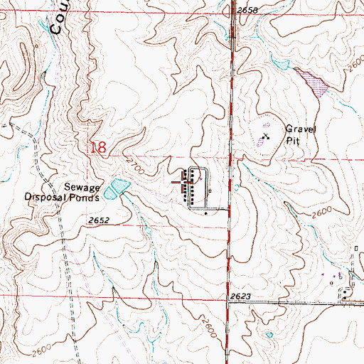 Topographic Map of Rose Hill (historical), MT