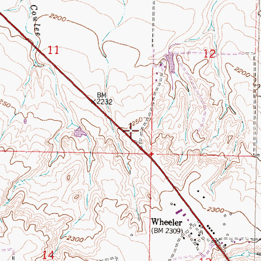 Topographic Map of Minot (historical), MT