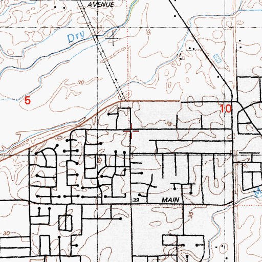 Topographic Map of Apostolic Gates of Praise Church, CA