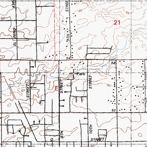 Topographic Map of Babe Park, CA