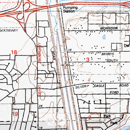 Topographic Map of Zion All Nations Church of God in Christ, CA