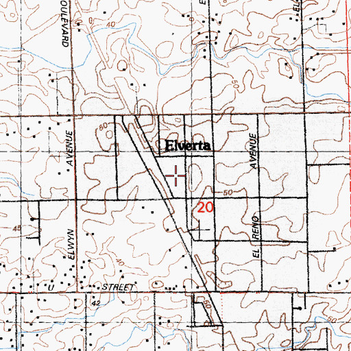 Topographic Map of Apostolic Faith Church, CA