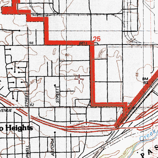 Topographic Map of Church of God of Prophecy, CA