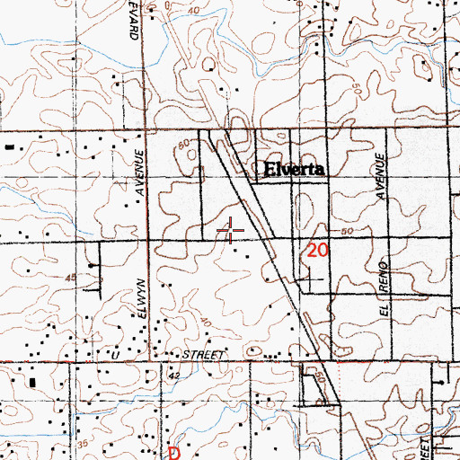 Topographic Map of Family Gospel Center, CA