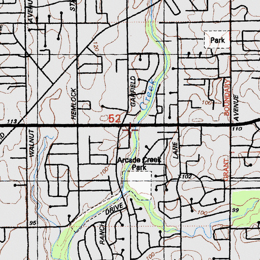 Topographic Map of Shepherd of the Valley Lutheran Church, CA