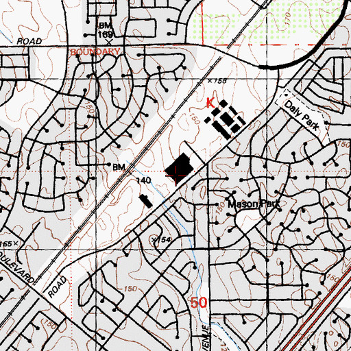 Topographic Map of Antelope Springs Baptist Church, CA