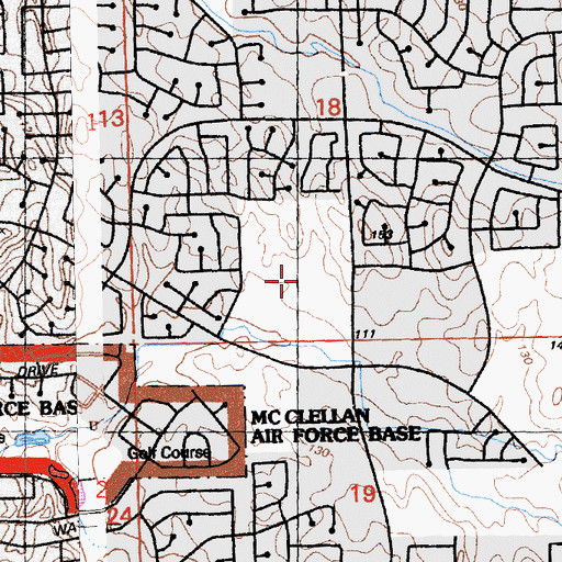 Topographic Map of Pokelma Park, CA