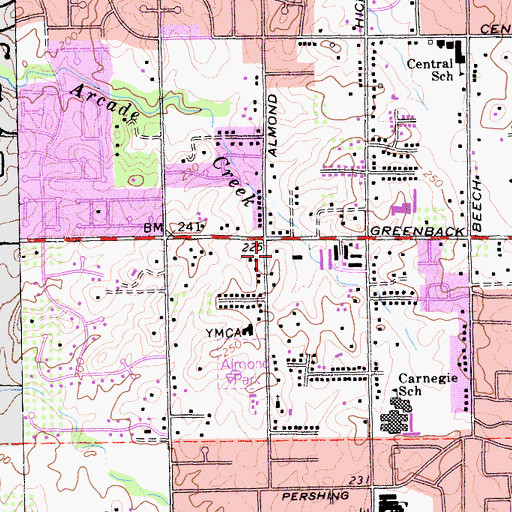 Topographic Map of Almondale Academy, CA