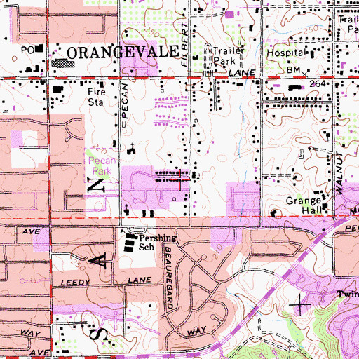 Topographic Map of Bible Truth Center, CA