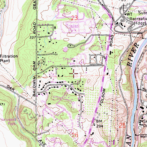 Topographic Map of Carl H Sundahl Elementary School, CA