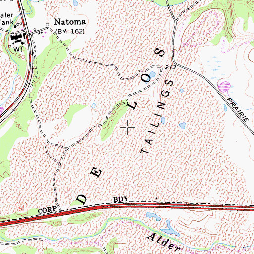 Topographic Map of Folsom High School, CA