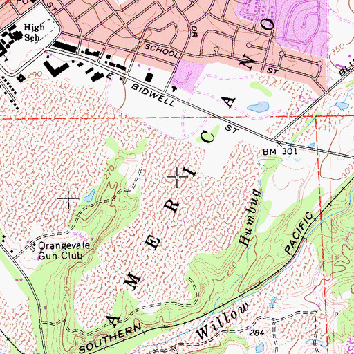 Topographic Map of Lembi Park, CA