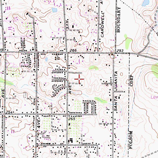 Topographic Map of Ottomon Way Elementary School, CA