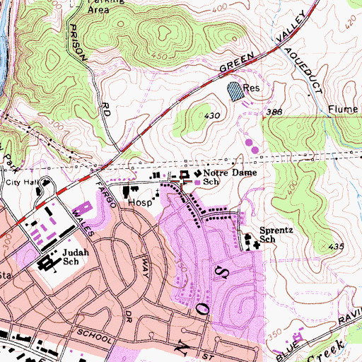 Topographic Map of R G Smith Clubhouse, CA