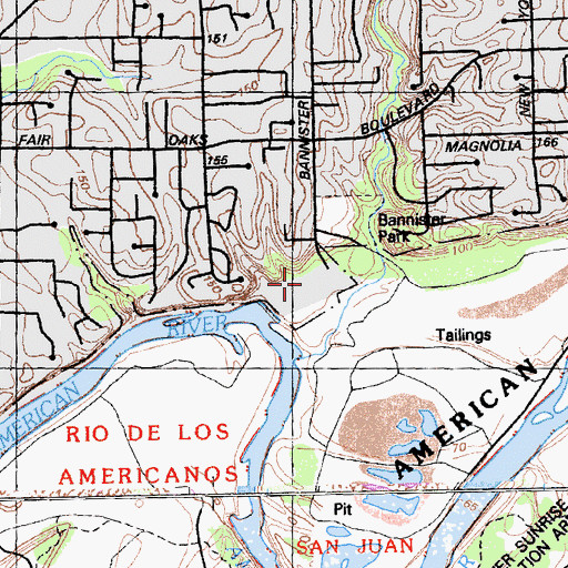 Topographic Map of Sacramento Waldorf School, CA