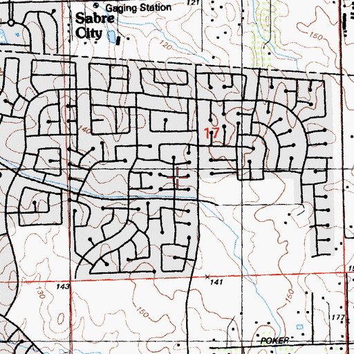 Topographic Map of Tetotom Park, CA