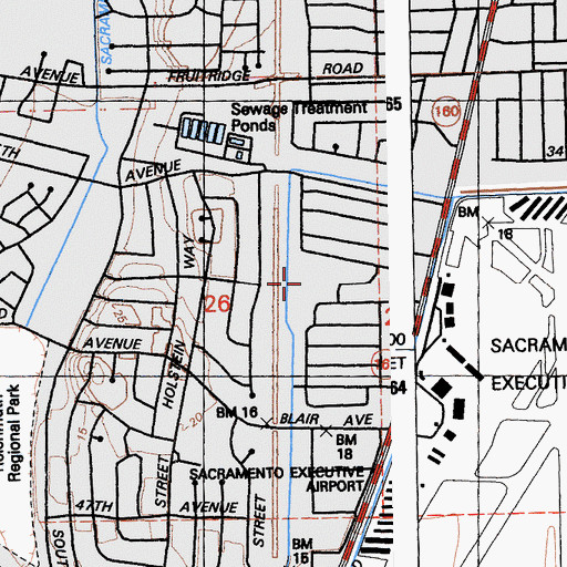 Topographic Map of Argonaut Park, CA