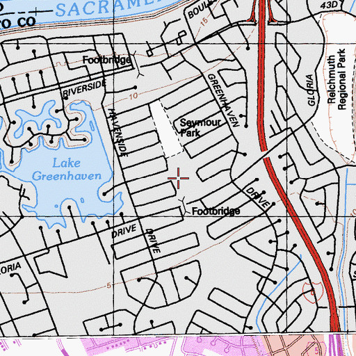 Topographic Map of Bear Flag School Park, CA