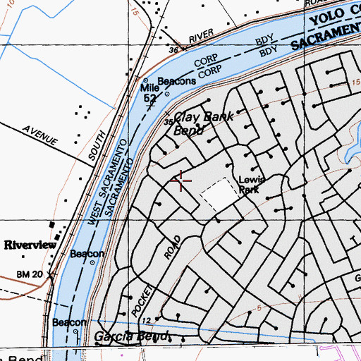 Topographic Map of Genevieve Didion Elementary School, CA