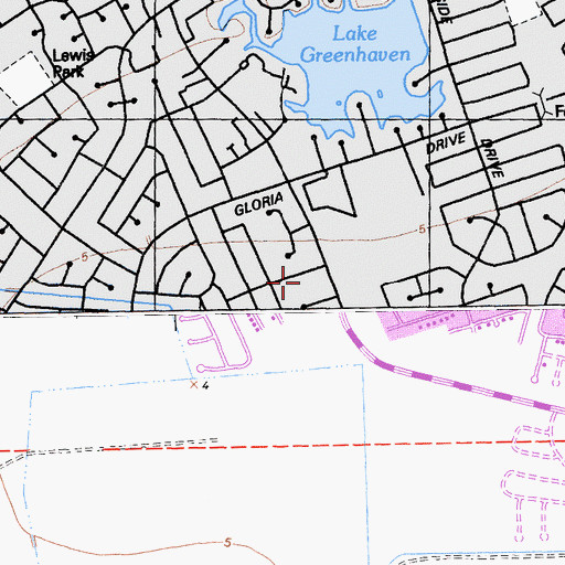 Topographic Map of Greenhaven Neighborhood Church, CA