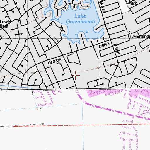 Topographic Map of Kennedy School Park, CA