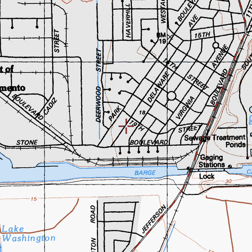 Topographic Map of California Institute of Public Affairs Library, CA