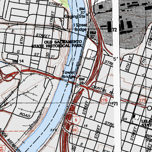 Topographic Map of Calvert Building, CA