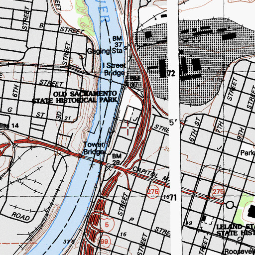 Topographic Map of Morse Building, CA