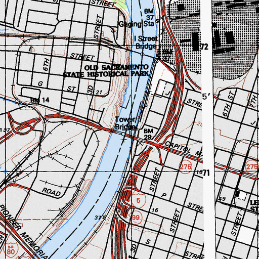 Topographic Map of Schoolhouse Museum, CA