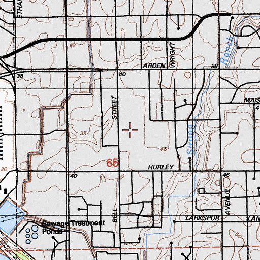 Topographic Map of Sierra Nueva Continuation High School, CA