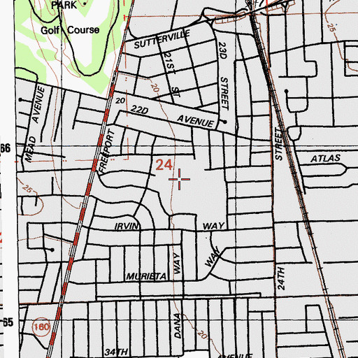 Topographic Map of Da Vinci School Park, CA