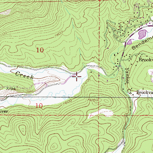 Topographic Map of Corral Creek, CO