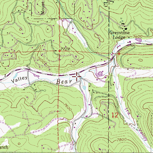 Topographic Map of Bendemeer Valley, CO