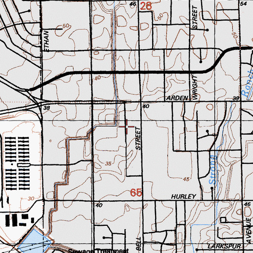 Topographic Map of Saint George Melkite Greek Catholic Church, CA