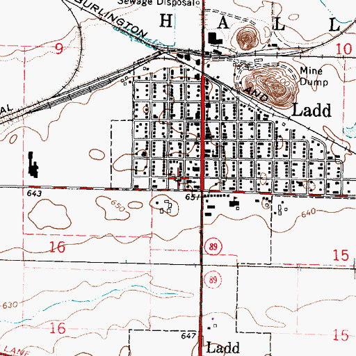 Topographic Map of Saint Benedict Catholic Church, IL