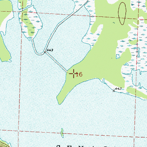 Topographic Map of Lake Senachwine Conservation Area, IL
