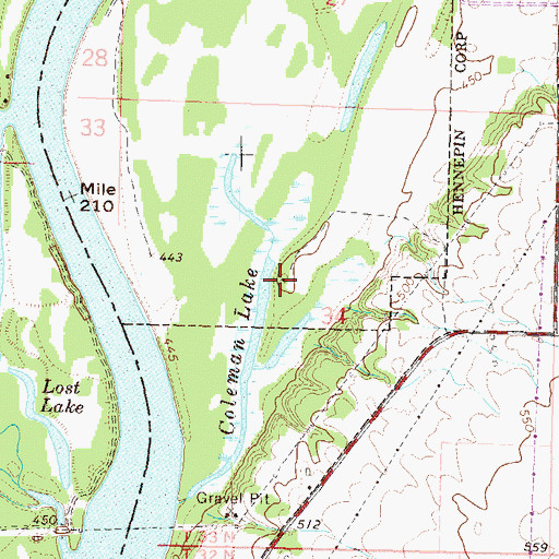 Topographic Map of Windblown Bottoms Duck Club (historical), IL