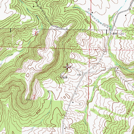 Topographic Map of Dutton Chapel, IL